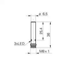 Индуктивный датчик Baumer IFRM 06P17A3/S35L