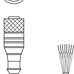 Разъем с кабелем Leuze Electronic KD S-M12-8A-P1-100