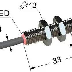 Индуктивный датчик Мега-К PS2-08M33-4N41-K