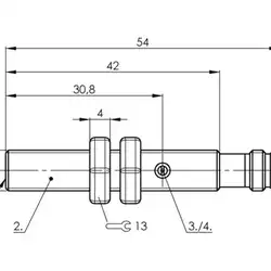 Емкостной датчик Balluff BCS M08T4E2-NSM15C-S49G