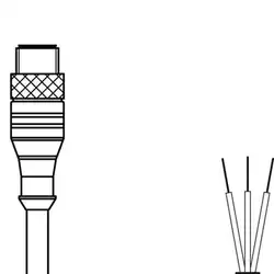 Разъем с кабелем Leuze Electronic KS U-M8-3A-P1-050