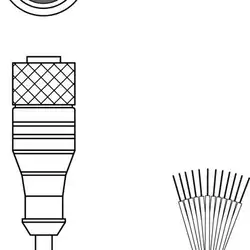 Разъем с кабелем Leuze Electronic KD U-M12-CA-P1-050