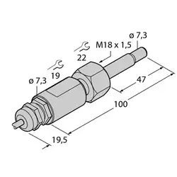 Датчик потока TURCK FCST-A4-NA/D100