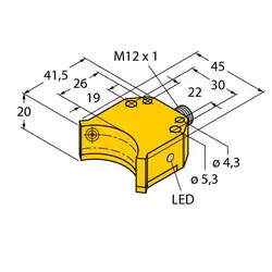 Индуктивный датчик TURCK NI4-DS20-2AP6X2-H1141