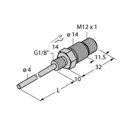 Датчик температуры TURCK TP-104A-G1/8-H1141-L035