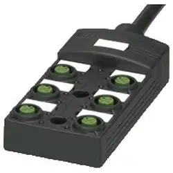 Распределительная коробка для датчиков Pepperl Fuchs V1-6A-E2-5M-PUR