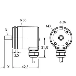 Энкодер TURCK RS-06S6S-7A12B-C 1M
