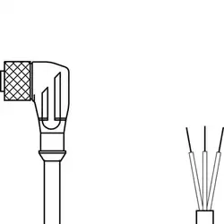 Разъем с кабелем Leuze Electronic KD U-M8-3W-V1-020