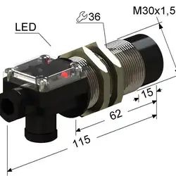 Индуктивный датчик Мега-К VB2-30M115-15N31-T