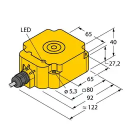 Индуктивный датчик TURCK BI50-Q80-Y1X