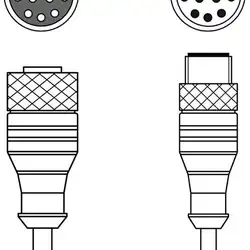 Соединительный кабель Leuze Electronic KDS S-M12-CA-M12-CA-P1-020