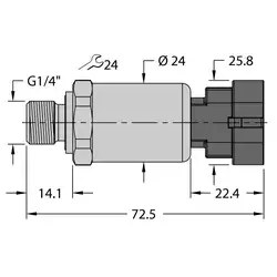 Датчик давления TURCK PT600R-2104-I2-AMPS1.5