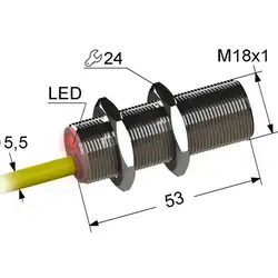 Индуктивный датчик Мега-К VB2-18M53-5B11-K