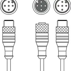 Y-образный разветвитель Leuze Electronic K-YCN M12A-M12A-S-PUR