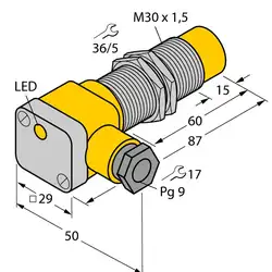 Индуктивный датчик TURCK NI15-G30SK-AP6X