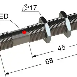 Индуктивный датчик Мега-К PS2-12M68-2B51-C4