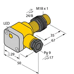 Индуктивный датчик TURCK BI5-P18SK-Y1X