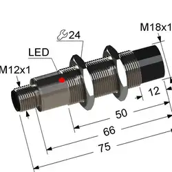 Индуктивный датчик Мега-К VB2-18M75-8N11-C4