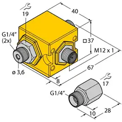 Датчик потока TURCK FCIC-G1/4A4P-AP8-H1141/1.0