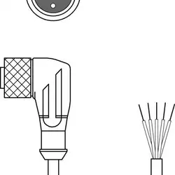 Разъем с кабелем Leuze Electronic KD U-M12-5W-V1-030