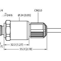 Датчик давления TURCK PT1A-1004-I2-CM2.0/O