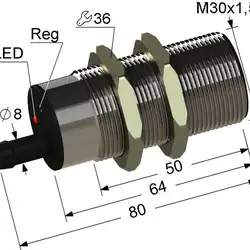 Емкостный датчик PS1-30M80-10B31-Z
