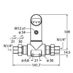 Датчик давления TURCK PS016D-502T-2UPN8X-H1141