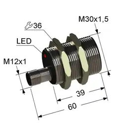 Индуктивный датчик Мега-К VB2-30M60-10B21-C4