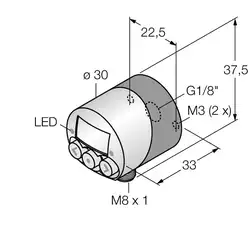 Датчик давления TURCK PK01VR-N12AL-2UP8X-V1141