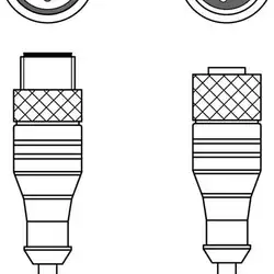 Соединительный кабель Leuze Electronic K-DS M12A-8P-4P-5m-L-PUR