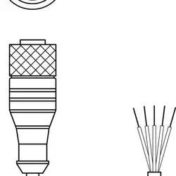 Разъем с кабелем Leuze Electronic KD U-M12-5A-P1-030
