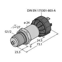 Датчик давления TURCK PT2.5R-1008-U1-DA91/X