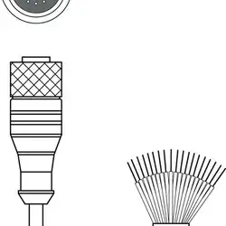 Разъем с кабелем Leuze Electronic KD U-M23-JA-P1-100