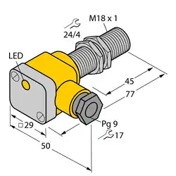 Индуктивный датчик TURCK BI5U-EG18SK-VP4X
