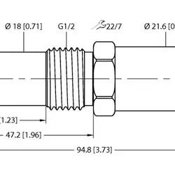 Емкостной датчик TURCK NCLS-30-UP6X-H1141