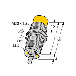 Индуктивный датчик TURCK DNI20U-M30-AP4X2