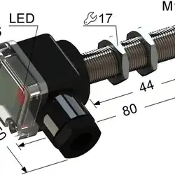 Индуктивный датчик Мега-К PS2-12M80-4B11-B