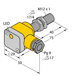 Индуктивный датчик TURCK BI3U-EG12SK-VP4X