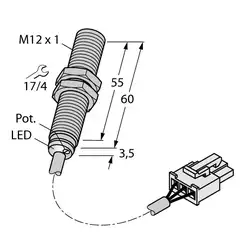 Емкостной датчик TURCK BC3-M12-AP6X/S1309
