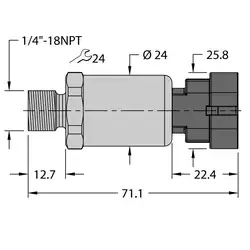 Датчик давления TURCK PT600R-2103-I2-AMPS1.5