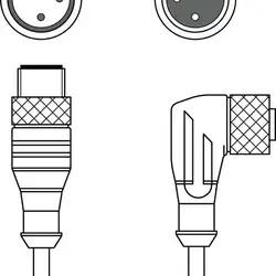 Соединительный кабель Leuze Electronic KDS U-M12-3W-M12-3A-P1-020-DP