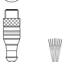 Разъем с кабелем Leuze Electronic KS GB-M12-8A-P7-300