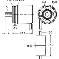 Энкодер TURCK RM-46S8S-3C24B-CT 1M