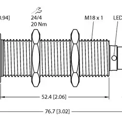 Ультразвуковой датчик TURCK RU100U-EMT18E-LU8X2-H1151