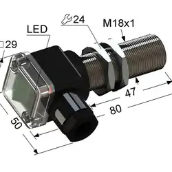 Индуктивный датчик Мега-К PS2-18M80-12N21-B