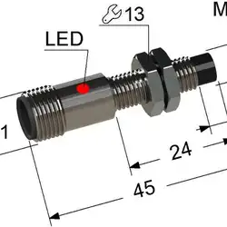 Индуктивный датчик Мега-К PS2-08M45-5N21-C4