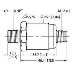 Датчик давления TURCK PT1PSIV-1503-I2-H1143/D840