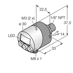 Датчик давления TURCK PK010R-N14AL-2UP8X-V1141