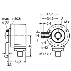 Энкодер TURCK RI-12H15T-2B5000-H1181