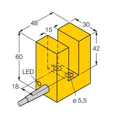 Индуктивный щелевой датчик TURCK SI15-K30-Y1X